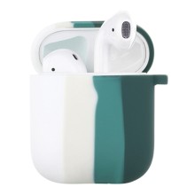 Силиконовый футляр Colorfull для наушников AirPods 1/2 – Белый