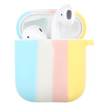 Силиконовый футляр Colorfull для наушников AirPods 1/2 – Голубой