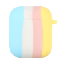 Силиконовый футляр Colorfull для наушников AirPods 1/2 – Голубой