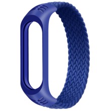 Тканевый монобраслет Braided Solo Loop для Xiaomi Mi Band 3/4/5/6 (S) – Синий