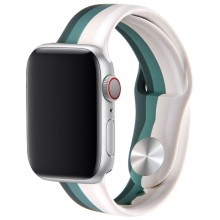 Силиконовый ремешок Rainbow для Apple watch 38mm / 40mm – Белый