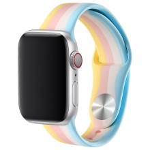 Силиконовый ремешок Rainbow для Apple watch 38mm / 40mm – Желтый