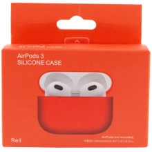 Силіконовий футляр для навушників AirPods 3 – Червоний