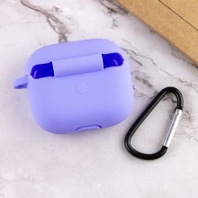 Силіконовий футляр для навушників AirPods 3 – Бузковий