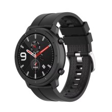 Браслет Silicone New на фитнес-трекер Samsung Galaxy Watch 3 45mm, Amazfit GTR 47mm, Amazfit GTR2 – Черный