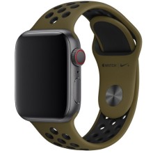 Силиконове кріплення Sport Nike+ для Apple watch 38mm / 40mm – Чорний