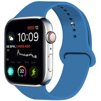 Силіконовий ремінець для Apple watch 42mm/44mm/45mm/49mm – Синій
