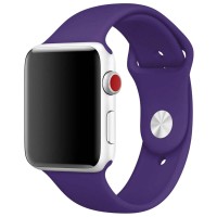 Силіконовий ремінець для Apple watch 42mm/44mm/45mm/49mm – Фіолетовий