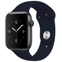 Силіконовий ремінець для Apple watch 38mm/40mm/41mm – Темно-синій