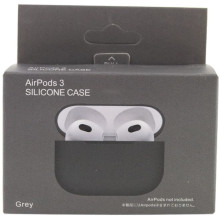 Силиконовый футляр для наушников AirPods 3 – Серый