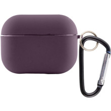 Силіконовий футляр з мікрофіброю для навушників Airpods 3 – Фіолетовий