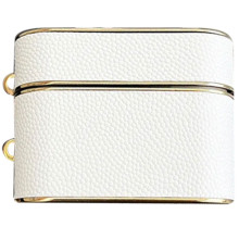 Кожаный футляр Suitcase для наушников AirPods 3 – Белый