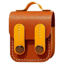 Шкіряний футляр Briefcase для навушників AirPods 1/2 – Brown