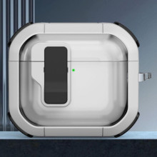 Футляр протиударний Locking Button для навушників Airpods 4 – Білий