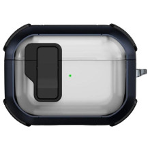 Футляр противоударный Locking Button для наушников Airpods Pro – Голубой