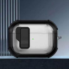 Футляр противоударный Locking Button для наушников Airpods Pro 2 / Pro – Черный