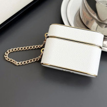 Шкіряний футляр Suitcase для навушників AirPods 3 – Білий