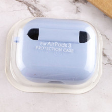 Силіконовий футляр з мікрофіброю для навушників Airpods 4 – Блакитний