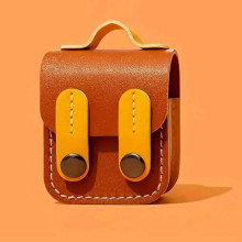 Шкіряний футляр Briefcase для навушників AirPods 1/2 – Brown