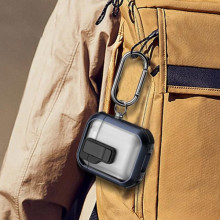 Футляр протиударний Locking Button для навушників Airpods 1/2 – Блакитний
