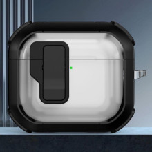 Футляр протиударний Locking Button для навушників Airpods 3 – Чорний