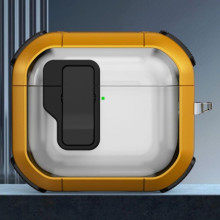Футляр протиударний Locking Button для навушників Airpods Pro – Жовтий