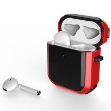 Футляр протиударний Black ed. для навушників Airpods 1/2 – Червоний