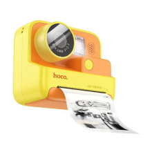 Дитяча фотокамера з моментальним друком Hoco DV200 Dual lens – Жовтий