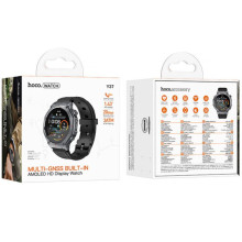 Смарт-годинник Hoco Smart Watch Y37 Smart sports watch (call version) – Чорний