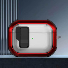 Футляр противоударный Locking Button для наушников Airpods Pro 3 – Красный