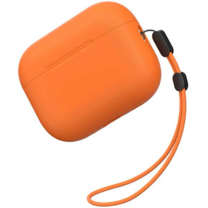 Силиконовый футляр BlueO Liquid silicone для наушников Airpods Pro 3 – Оранжевый