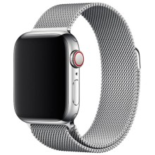 Ремешок Milanese Loop Design для Apple watch 42mm/44mm/45mm/49mm – Серебряный