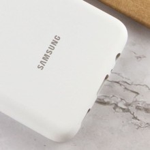 Чехол Silicone Cover Full Protective (AA) для Samsung Galaxy A02 – Белый