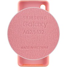 Чехол Silicone Cover Full Protective (AA) для Samsung Galaxy A02 – Розовый