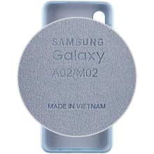 Чохол Silicone Cover Full Protective (AA) для Samsung Galaxy A02 – Блакитний