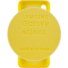Чехол Silicone Cover Full Protective (AA) для Samsung Galaxy A02 – Желтый