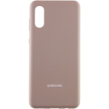 Чехол Silicone Cover Full Protective (AA) для Samsung Galaxy A02 – Серый