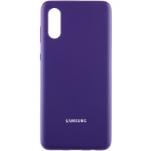 Чохол Silicone Cover Full Protective (AA) для Samsung Galaxy A02 – Фіолетовий