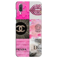 Чехол (Dior, Prada, YSL, Chanel) для Samsung Galaxy A02 (Модница)