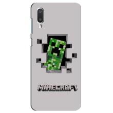 Чохол Майнкрафт на Самсунг А02 (AlphaPrint) Minecraft (кріпер Майнкрафт)