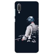 Силиконовый чехол с картинкой "Герой Pubg" на Самсунг А02 (В экиперовке)