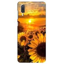 Чехол с Цветами для Samsung Galaxy A02 (поле подсолнухов)