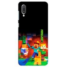 Чехлы для Samsung Galaxy A02 (Персонажи Майн Крафт) (Герой Майнкрафт)