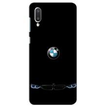 Силиконовый бампер с картинкой машины на Самсунг А02 (Черный BMW)