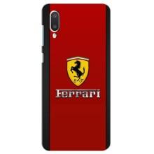 Силиконовый бампер с картинкой машины на Самсунг А02 (Ferrari Logo)