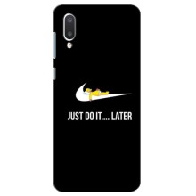 Силиконовый Чехол на Samsung Galaxy A02 с картинкой Nike (Later)