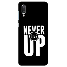 Силиконовый Чехол на Samsung Galaxy A02 с картинкой Nike (Never Give UP)