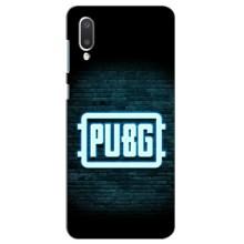 Чехол (TPU) с картинкой "Лого Пабг" на Самсунг А02 (Лого PUBG)