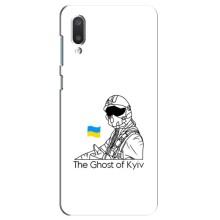 Захисні чохли (Призрак Киева) для Самсунг А02 (AlphaPrint) (Льотчик Києва)