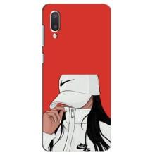 Силиконовый Чехол на Самсунг А02 с картинкой Стильных Девушек (Девушка Nike)